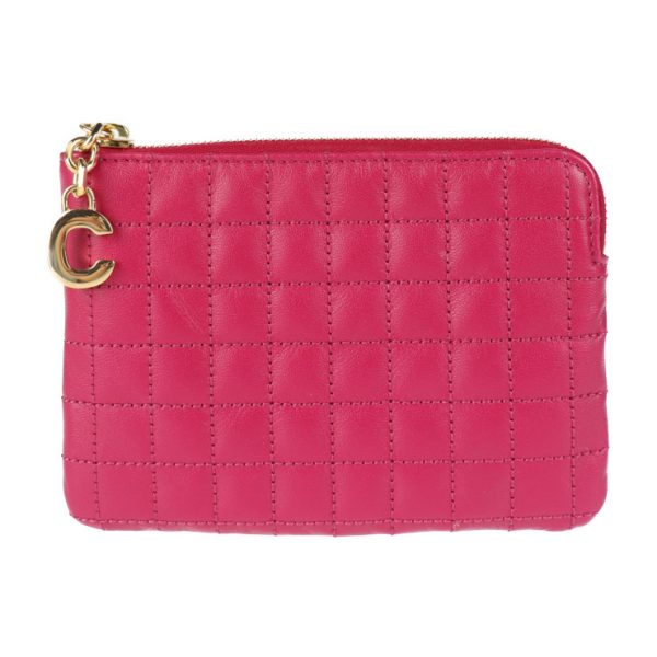 2009123002139 1 Celine Leather Coin Case Pink