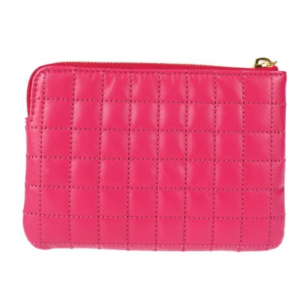 2009123002139 3 Celine Leather Coin Case Pink