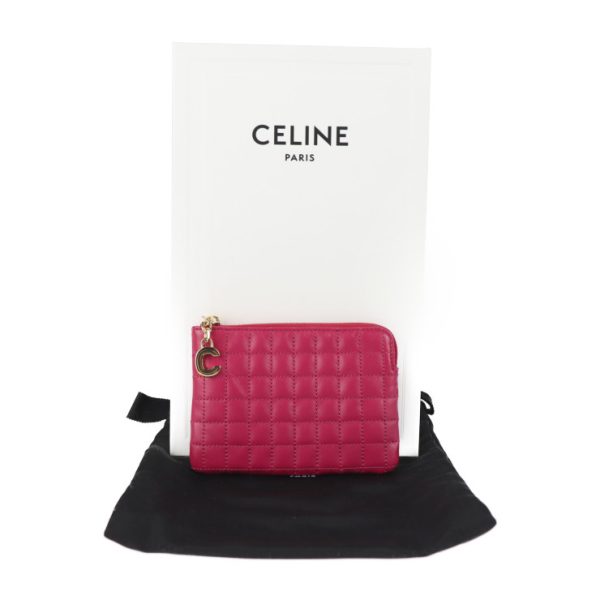 2009123002139 8 Celine Leather Coin Case Pink