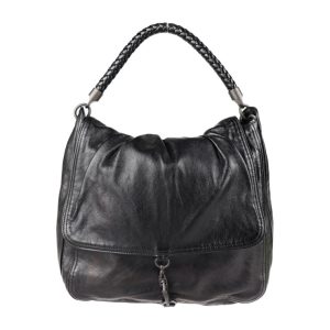 2009123002150 1 Celine Circle Logo Shoulder Bag Black