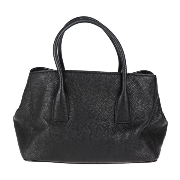 2009123002175 3 Prada Leather Tote Bag Black