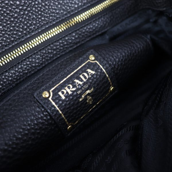 2009123002175 8 Prada Leather Tote Bag Black