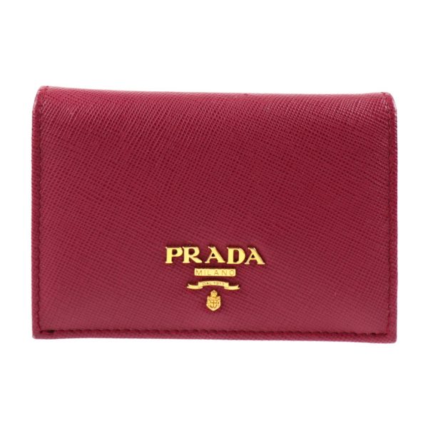 2010033002055 1 Prada Saffiano Leather Card Case Pink