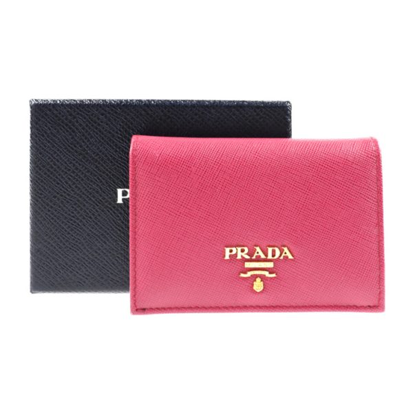 2010033002055 7 Prada Saffiano Leather Card Case Pink