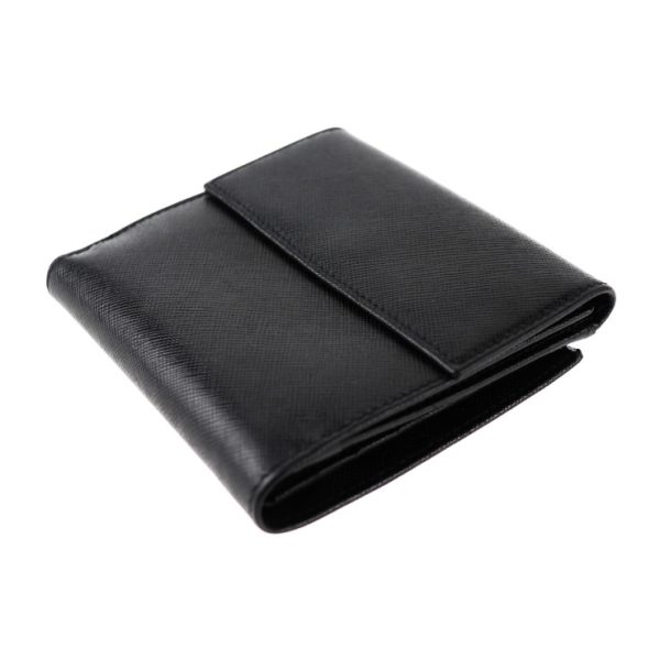 2010073001159 5 Salvatore Ferragamo Gancini Leather Bifold Wallet Black