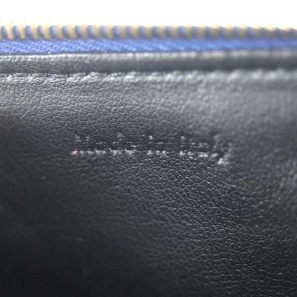 2010073001167 8 Celine Trio Leather Pouch Blue