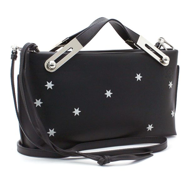 201009 bg4 2 1 LOEWE Missy Stars Small Handbag Black