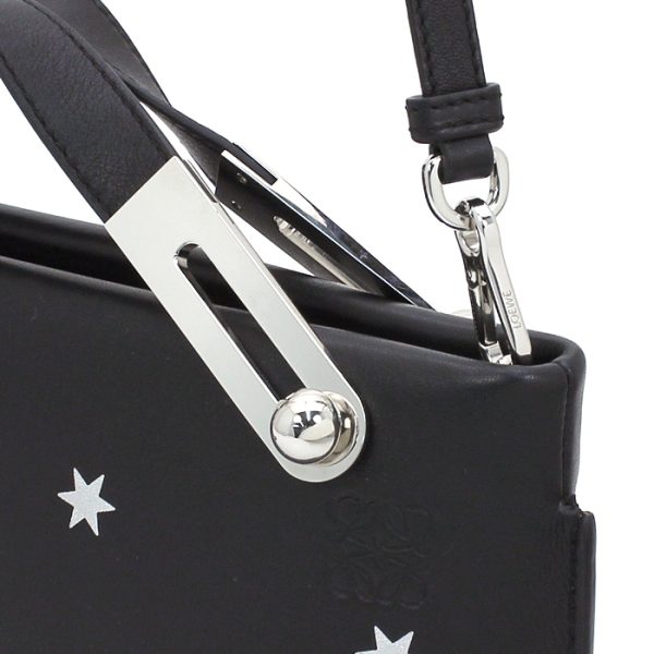 201009 bg4 2 5 LOEWE Missy Stars Small Handbag Black