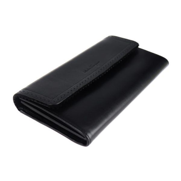 2010113004125 4 Salvatore Ferragamo Leather Long Wallet Black