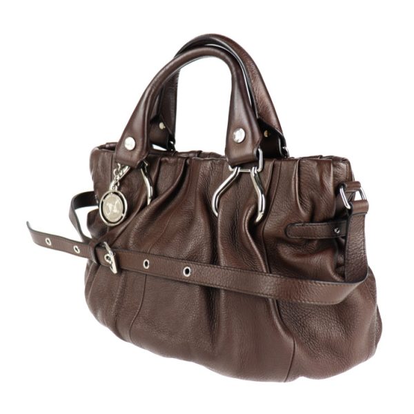 2010113004128 2 Celine Pillow Leather Handbag Brown