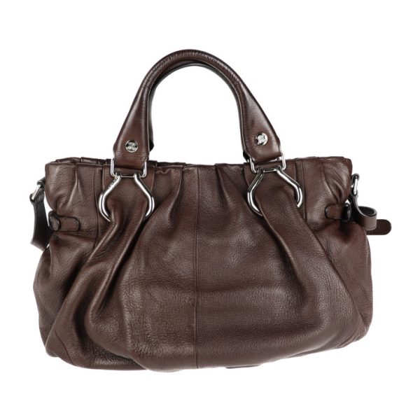 2010113004128 3 Celine Pillow Leather Handbag Brown