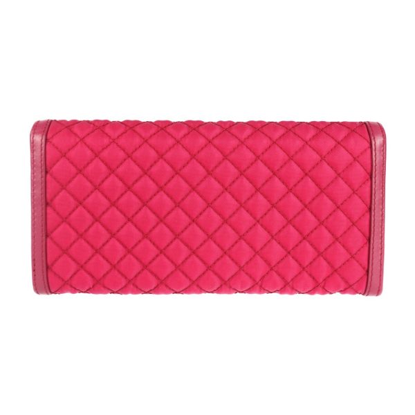 2010113004132 3 Prada Nylon Leather Long Wallet Pink