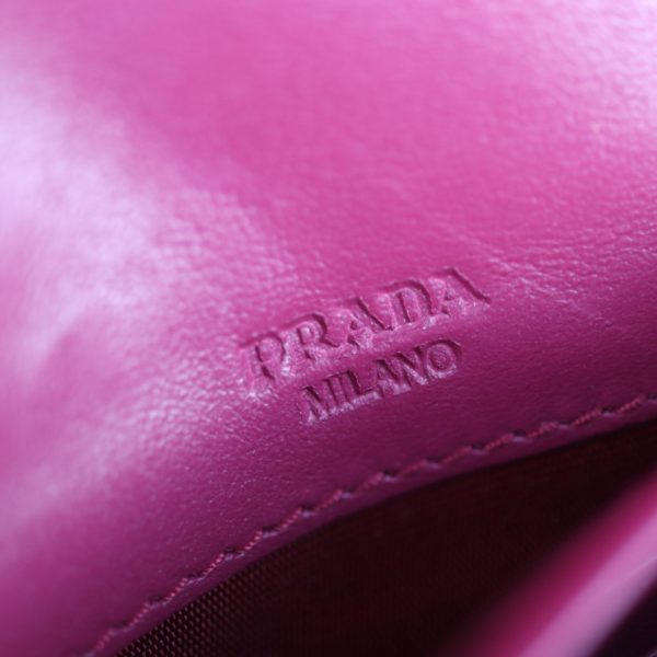 2010113004132 8 Prada Nylon Leather Long Wallet Pink