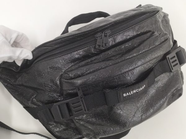 2010199259100007 7 Balenciaga Army Body Bag Leather Black