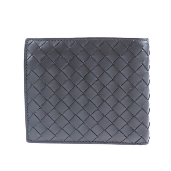 2011023002099 3 Bottega Veneta Intrecciato Bifold Wallet Leather Dark Brown