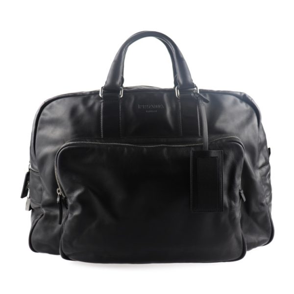 2011063007177 1 Prada Leather Boston Bag Black