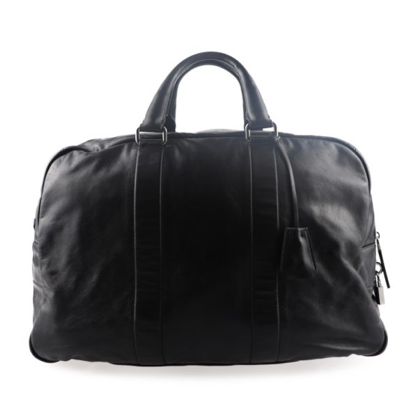 2011063007177 3 Prada Leather Boston Bag Black