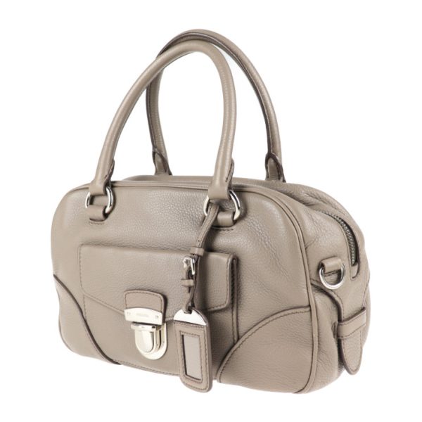 2011113002136 2 Prada Leather Handbag Argilla