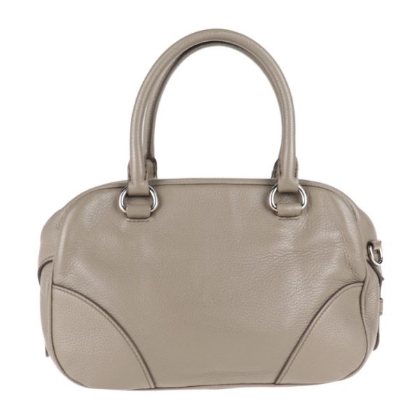 2011113002136 3 Prada Leather Handbag Argilla