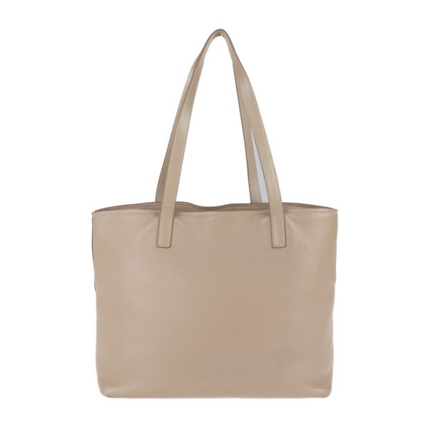 2011113002147 3 Prada Leather Tote Bag Beige