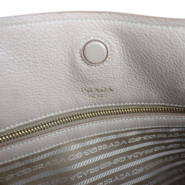 2011113002147 8 Prada Leather Tote Bag Beige