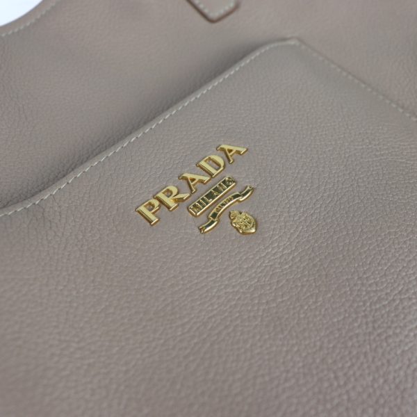 2011113002147 9 Prada Leather Tote Bag Beige