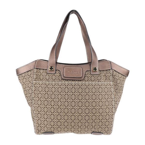 2011113002153 1 Loewe Anagram Canvas Leather Tote Bag Beige Brown