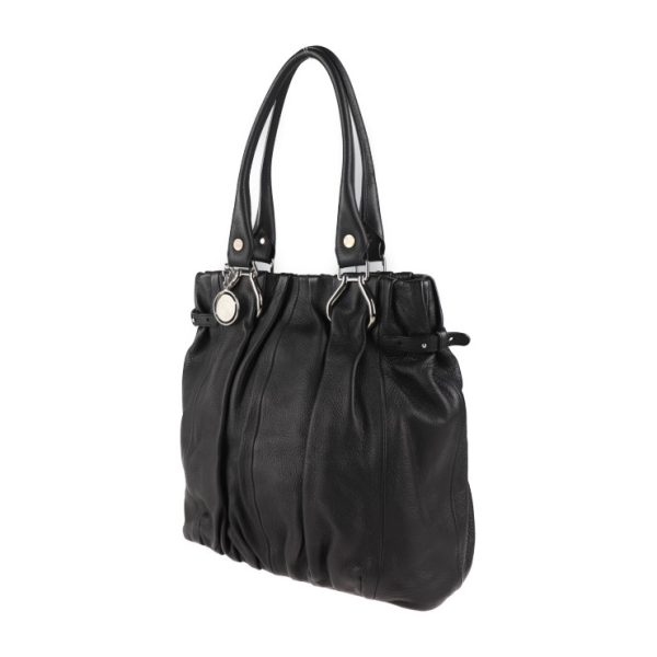 2011123004298 2 Celine Pillow Leather Medium Tote Bag Black