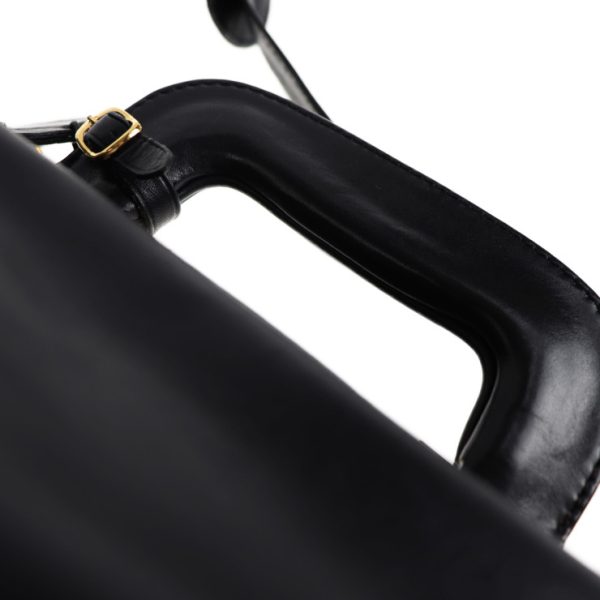 2012083007153 5 Loewe Anagram Leather Briefcase Black