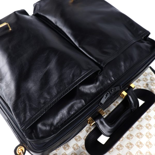 2012083007153 7 Loewe Anagram Leather Briefcase Black