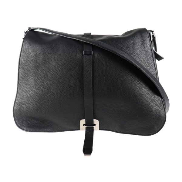 2012083007154 1 Prada Leather Shoulder Bag Black