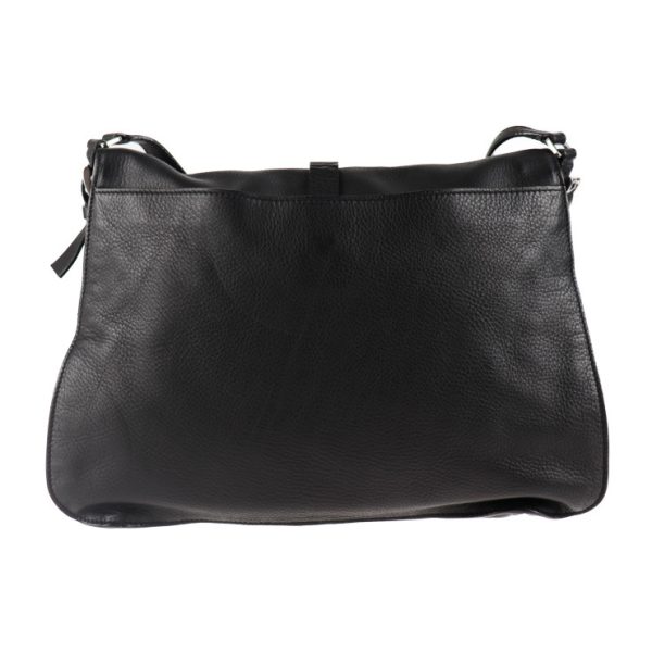 2012083007154 3 Prada Leather Shoulder Bag Black