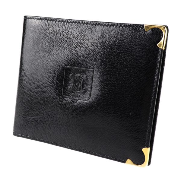 2013053007121 2 Celine Bifold Leather Wallet Black