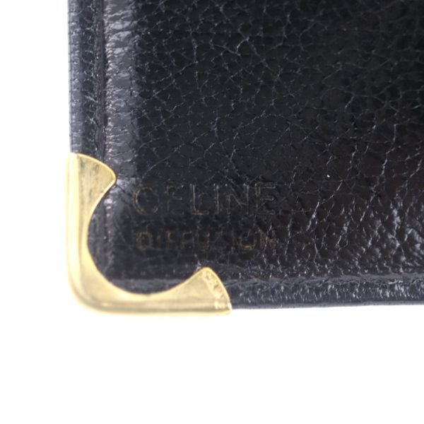 2013053007121 9 Celine Bifold Leather Wallet Black