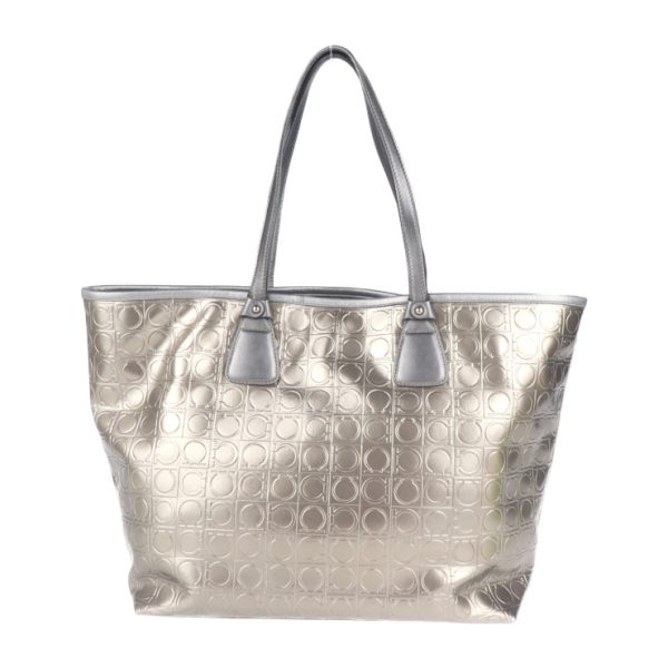 2013103002181 3 Salvatore Ferragamo Patent Leather Tote Bag Bronze