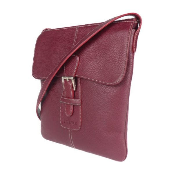 2013103002187 2 Loewe Leather Shoulder Bag Bordeaux