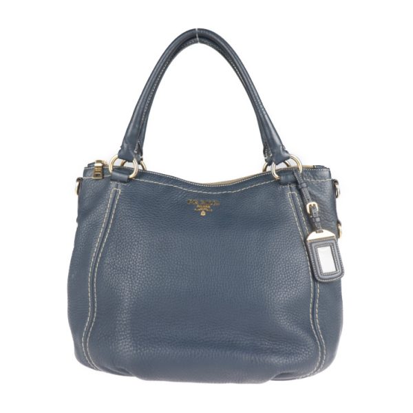 2013103002204 1 Prada Leather Handbag Blue