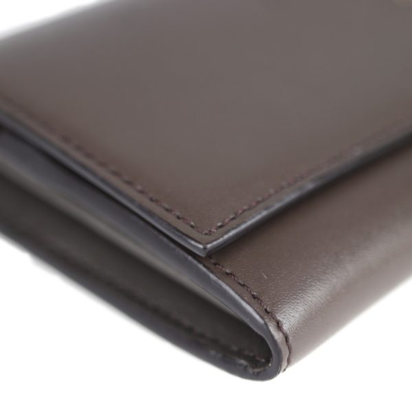 2013103002205 8 Fendi Leather Long Wallet Brown Bifold