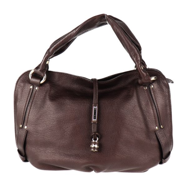 2013113001290 1 Celine Bittersweet Leather Handbag Dark Brown