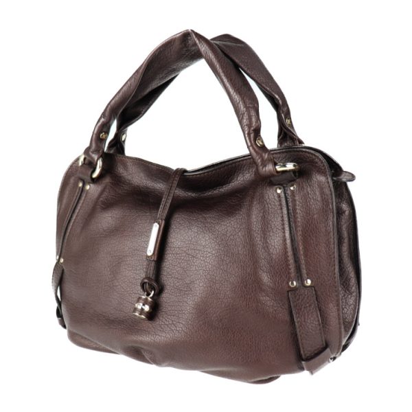 2013113001290 2 Celine Bittersweet Leather Handbag Dark Brown