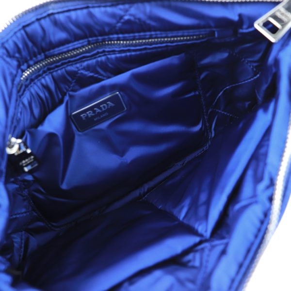 2014013002090 7 Prada Nylon Tessuto Bomber Clutch Bag Blue