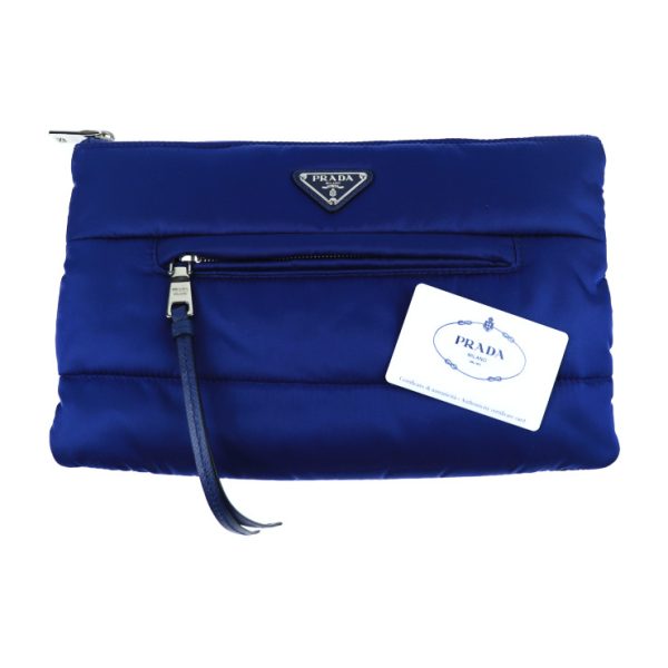 2014013002090 8 Prada Nylon Tessuto Bomber Clutch Bag Blue