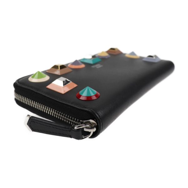 2014043002190 5 Fendi Long Wallet Leather Black Multicolor