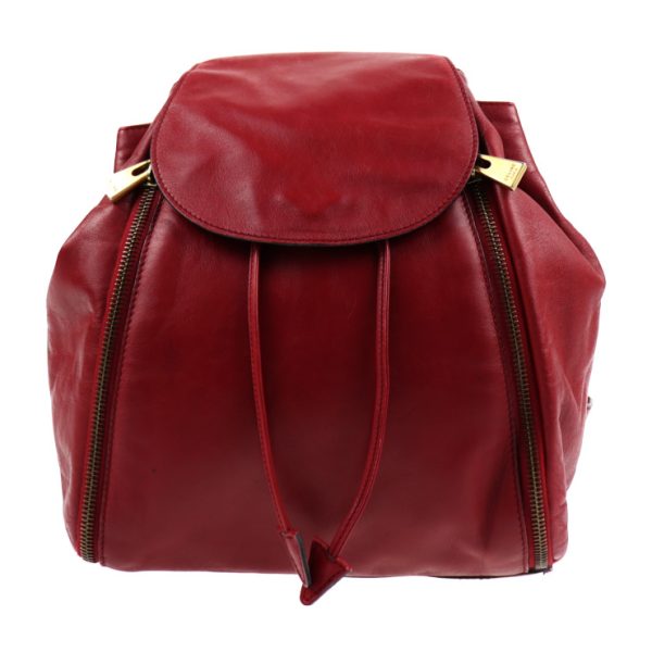 2014043002191 1 Celine Leather Rucksack Red