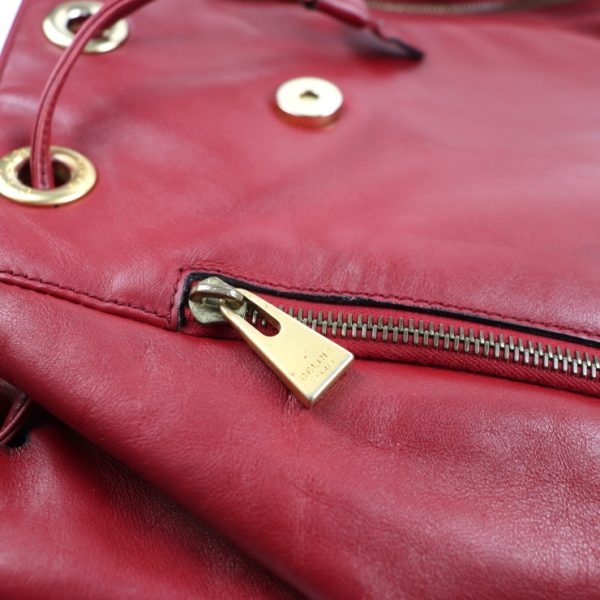 2014043002191 10 Celine Leather Rucksack Red