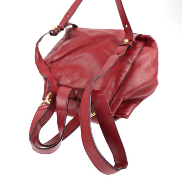 2014043002191 5 Celine Leather Rucksack Red