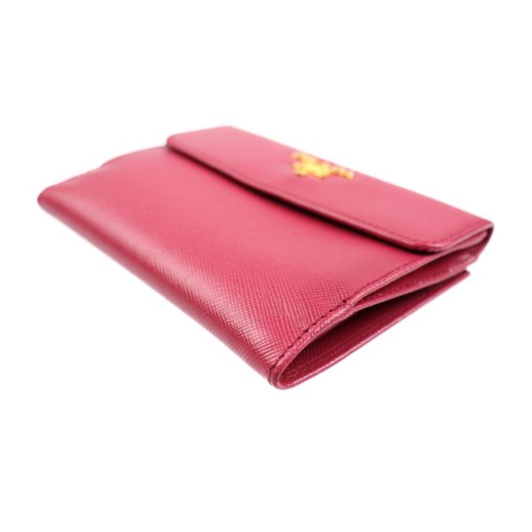 2015043007285 7 Prada Leather Bifold Wallet Pink