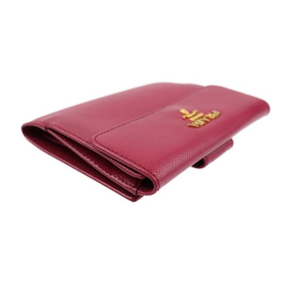 2015043007285 8 Prada Leather Bifold Wallet Pink