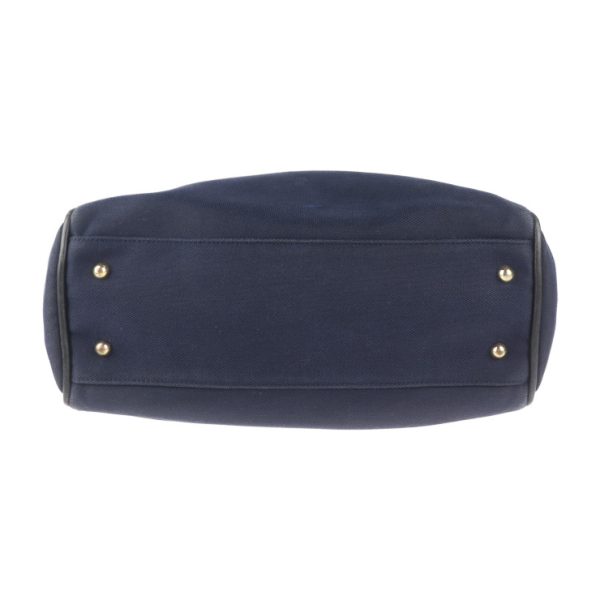 2015093002288 4 Loewe Leather Canvas Tote Bag Navy