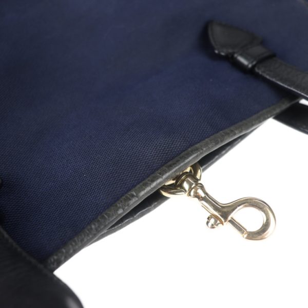 2015093002288 8 Loewe Leather Canvas Tote Bag Navy